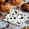 COTTON CRAFT Harvest Plaid Cloth Napkin – Set of 12 Pure Cotton Dinner Napkins – Everyday Fall Halloween Thanksgiving Holiday Party Table Napkin Gift – Reusable Napkin – 17×17 – Rust Orange Multi(Black White Orange)