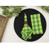 COTTON CRAFT Harvest Plaid Cloth Napkin – Set of 12 Pure Cotton Dinner Napkins – Everyday Fall Halloween Thanksgiving Holiday Party Table Napkin Gift – Reusable Napkin – 17×17 – Rust Orange Multi(Green)