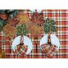 COTTON CRAFT Harvest Plaid Cloth Napkin – Set of 12 Pure Cotton Dinner Napkins – Everyday Fall Halloween Thanksgiving Holiday Party Table Napkin Gift – Reusable Napkin – 17×17 – Rust Orange Multi(Rust Orange Multi)