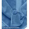 COTTON CRAFT Hooded Hotel Towel – Oversized Extra Large 40 x 80 – Heavyweight 700 GSM Towel with Hood for Adults – 100% Cotton Ringspun Terry Pool Beach Bath Sheet Wrap – Soft Plush Absorbent – Blue(Blue – 2 Pack Bath Sheet)