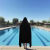 COTTON CRAFT Hooded Hotel Towel – Oversized Extra Large 40 x 80 – Heavyweight 700 GSM Towel with Hood for Adults – 100% Cotton Ringspun Terry Pool Beach Bath Sheet Wrap – Soft Plush Absorbent – Blue(Black – Hooded Towel)