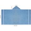 COTTON CRAFT Hooded Hotel Towel – Oversized Extra Large 40 x 80 – Heavyweight 700 GSM Towel with Hood for Adults – 100% Cotton Ringspun Terry Pool Beach Bath Sheet Wrap – Soft Plush Absorbent – Blue(Blue – Hooded Towel)