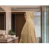 COTTON CRAFT Hooded Hotel Towel – Oversized Extra Large 40 x 80 – Heavyweight 700 GSM Towel with Hood for Adults – 100% Cotton Ringspun Terry Pool Beach Bath Sheet Wrap – Soft Plush Absorbent – Blue(Linen – Hooded Towel)