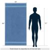 COTTON CRAFT Hooded Hotel Towel – Oversized Extra Large 40 x 80 – Heavyweight 700 GSM Towel with Hood for Adults – 100% Cotton Ringspun Terry Pool Beach Bath Sheet Wrap – Soft Plush Absorbent – Blue(Blue – 2 Pack Bath Sheet)