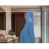 COTTON CRAFT Hooded Hotel Towel – Oversized Extra Large 40 x 80 – Heavyweight 700 GSM Towel with Hood for Adults – 100% Cotton Ringspun Terry Pool Beach Bath Sheet Wrap – Soft Plush Absorbent – Blue(Blue – Hooded Towel)