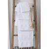 COTTON CRAFT Hooded Hotel Towel – Oversized Extra Large 40 x 80 – Heavyweight 700 GSM Towel with Hood for Adults – 100% Cotton Ringspun Terry Pool Beach Bath Sheet Wrap – Soft Plush Absorbent – Blue(White – 2 Pack Bath Sheet)