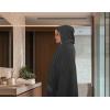 COTTON CRAFT Hooded Hotel Towel – Oversized Extra Large 40 x 80 – Heavyweight 700 GSM Towel with Hood for Adults – 100% Cotton Ringspun Terry Pool Beach Bath Sheet Wrap – Soft Plush Absorbent – Blue(Grey – Hooded Towel)