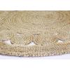 COTTON CRAFT Jute Braided Area Rug – 4 Feet Round – Boho Farmhouse Rustic Vintage Area Accent Throw Rug – Handwoven Reversible Natural – Living Room Den Study Home Décor Gift – Natural