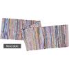 COTTON CRAFT Jute Braided Table Runner – Rustic Farmhouse Table Runner – Kitchen Harvest Fall Thanksgiving Holiday Christmas Party Dining Tabletop Runner – 13 x 36 inches – Natural(Muticolor Chindi)