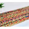COTTON CRAFT Jute Braided Table Runner – Rustic Farmhouse Table Runner – Kitchen Harvest Fall Thanksgiving Holiday Christmas Party Dining Tabletop Runner – 13 x 36 inches – Natural(Multi Color)