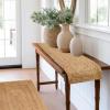 COTTON CRAFT Jute Braided Table Runner – Rustic Farmhouse Table Runner – Kitchen Harvest Fall Thanksgiving Holiday Christmas Party Dining Tabletop Runner – 13 x 36 inches – Natural(Natural)