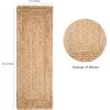 COTTON CRAFT Jute Braided Table Runner – Rustic Farmhouse Table Runner – Kitchen Harvest Fall Thanksgiving Holiday Christmas Party Dining Tabletop Runner – 13 x 36 inches – Natural(Natural)