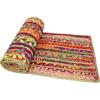 COTTON CRAFT Jute Braided Table Runner – Rustic Farmhouse Table Runner – Kitchen Harvest Fall Thanksgiving Holiday Christmas Party Dining Tabletop Runner – 13 x 36 inches – Natural(Multi Color)