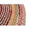 COTTON CRAFT Jute Chindi Braid Rag Rug – Boho Farmhouse Rustic Area Accent Throw Rug – Handwoven Reversible Natural Recycled Cotton – Living Room Den Study Home Décor Gift – 4 Feet Round – Multi Color(8′ (Round))