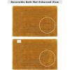 COTTON CRAFT Luxurious Bath Mat Rug – Set of 2 Reversible Heavyweight Step Out Bath Mats for Bathroom Floor, Tub and Shower – Pure Cotton Soft Plush Absorbent Hand Tufted Mat – 17 x 24 – Charcoal Grey(Golden Rod)