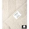 COTTON CRAFT Luxurious Bath Mat Rug – Set of 2 Reversible Heavyweight Step Out Bath Mats for Bathroom Floor, Tub and Shower – Pure Cotton Soft Plush Absorbent Hand Tufted Mat – 17 x 24 – Charcoal Grey(Ivory)