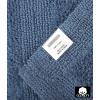 COTTON CRAFT Luxurious Bath Mat Rug – Set of 2 Reversible Heavyweight Step Out Bath Mats for Bathroom Floor, Tub and Shower – Pure Cotton Soft Plush Absorbent Hand Tufted Mat – 17 x 24 – Charcoal Grey(Azure Blue)