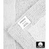 COTTON CRAFT Luxurious Bath Mat Rug – Set of 2 Reversible Heavyweight Step Out Bath Mats for Bathroom Floor, Tub and Shower – Pure Cotton Soft Plush Absorbent Hand Tufted Mat – 17 x 24 – Charcoal Grey(White)