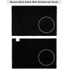COTTON CRAFT Luxurious Bath Mat Rug – Set of 2 Reversible Heavyweight Step Out Bath Mats for Bathroom Floor, Tub and Shower – Pure Cotton Soft Plush Absorbent Hand Tufted Mat – 17 x 24 – Charcoal Grey(Black)