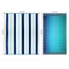 COTTON CRAFT Oversized Beach Towel – 100% Cotton Double Woven Jacquard Velour – Thick Plush Super Soft Luxury – Extra Wide XL Beach Blanket Towel – Pool Picnic Travel Bath – 58×68 – Cabana Stripe Blue