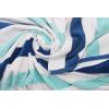 COTTON CRAFT Oversized Extra Wide XL Beach Blanket Towel for Two – 58×68-100% Cotton Velour – Big & Huge – Pool Picnic Bath Jacquard Thick Plush Super Soft Luxury – 450 GSM – Summer Trellis Pool Blue(Ocean Blue)