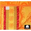 COTTON CRAFT Oversized Extra Wide XL Beach Blanket Towel for Two – 58×68-100% Cotton Velour – Big & Huge – Pool Picnic Bath Jacquard Thick Plush Super Soft Luxury – 450 GSM – Summer Trellis Pool Blue(Sunshine Orange Yellow)
