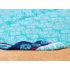 COTTON CRAFT Oversized Extra Wide XL Beach Blanket Towel for Two – 58×68-100% Cotton Velour – Big & Huge – Pool Picnic Bath Jacquard Thick Plush Super Soft Luxury – 450 GSM – Summer Trellis Pool Blue(Summer Trellis – Blue)