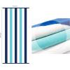 COTTON CRAFT Oversized XL Beach Towel 35 x 70-2 Pack – 100% Cotton Velour – Big & Huge – Pool Picnic Bath – Double Woven Thick Plush Super Soft Luxury – 630 GSM – Cabana Stripe Blue