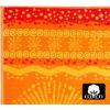 COTTON CRAFT Oversized XL Beach Towel 39 x 68-2 Pack – 100% Cotton Velour – Big & Huge – Pool Picnic Bath Towels – Jacquard Terry Thick Plush Super Soft Luxury – 450 GSM – Blue Tiles(Sunshine Orange Yellow)