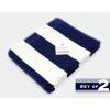 COTTON CRAFT Pool Lounge Chair Cover – 2 Pack – Chaise Beach Picnic Spa Towel – Cabana Stripe – Soft Premium Ringspun Terry Cotton – Oversized – 32 inch wide x 82 inch long with 7 inch Pocket – Orange(Navy White)