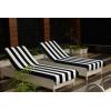 COTTON CRAFT Pool Lounge Chair Cover – 2 Pack – Chaise Beach Picnic Spa Towel – Cabana Stripe – Soft Premium Ringspun Terry Cotton – Oversized – 32 inch wide x 82 inch long with 7 inch Pocket – Orange(Black White)