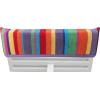 COTTON CRAFT Pool Lounge Chair Cover – 2 Pack – Chaise Beach Picnic Spa Towel – Cabana Stripe – Soft Premium Ringspun Terry Cotton – Oversized – 32 inch wide x 82 inch long with 7 inch Pocket – Orange(Summer of Siam)