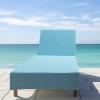 COTTON CRAFT Pool Lounge Chair Cover – 2 Pack 100% Cotton Soft Ringspun Terry Towel Chaise Patio Picnic Spa Sun Lounger Beach Lounge Chair Cover – Oversized 32 in W x 82 in L x 7 in Pocket – Navy Blue(Blue)