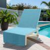 COTTON CRAFT Pool Lounge Chair Cover – 2 Pack 100% Cotton Soft Ringspun Terry Towel Chaise Patio Picnic Spa Sun Lounger Beach Lounge Chair Cover – Oversized 32 in W x 82 in L x 7 in Pocket – Navy Blue(Blue)