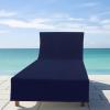 COTTON CRAFT Pool Lounge Chair Cover – 2 Pack 100% Cotton Soft Ringspun Terry Towel Chaise Patio Picnic Spa Sun Lounger Beach Lounge Chair Cover – Oversized 32 in W x 82 in L x 7 in Pocket – Navy Blue(Waffle – Navy Blue)