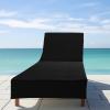 COTTON CRAFT Pool Lounge Chair Cover – 2 Pack 100% Cotton Soft Ringspun Terry Towel Chaise Patio Picnic Spa Sun Lounger Beach Lounge Chair Cover – Oversized 32 in W x 82 in L x 7 in Pocket – Navy Blue(Black)