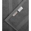 COTTON CRAFT Popcorn Towel Set – Luxurious 10 Piece Towel Set – 100% Cotton – Soft Absorbent 600 GSM Bathroom Towels – 2 Large Bath Towel 4 Hand Towel 4 Wash Cloth – Hotel Spa Shower Pool Dorm – Black(Charcoal)