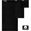 COTTON CRAFT Popcorn Towel Set – Luxurious 10 Piece Towel Set – 100% Cotton – Soft Absorbent 600 GSM Bathroom Towels – 2 Large Bath Towel 4 Hand Towel 4 Wash Cloth – Hotel Spa Shower Pool Dorm – Black(Black)