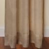 COTTON CRAFT Pure Linen Window Panels – One Pair Genuine Luxurious 100% Linen Rod Pocket Window Curtains – Generous 6 inch Hem Hand Crafted Hand Stitched Sheer Linen Panels – 54 x 96 – Natural