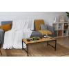 COTTON CRAFT Soft Cotton Blanket Coverlet – Plush French Matelassé Diamond- Thermal All Season Cooling Throw Blanket – Breathable Skin Friendly Luxurious Layer Bed Spread -Sofa Travel Dorm – Twin Grey(Diamond – White)