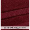 COTTON CRAFT Ultra Soft 6 Piece Towel Set – 2 Oversized Large Bath Towels,2 Hand Towels,2 Washcloths – Absorbent Quick Dry Everyday Luxury Hotel Bathroom Spa Gym Shower Pool Travel -100% Cotton- Black(Burgundy)
