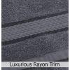 COTTON CRAFT Ultra Soft 6 Piece Towel Set – 2 Oversized Large Bath Towels,2 Hand Towels,2 Washcloths – Absorbent Quick Dry Everyday Luxury Hotel Bathroom Spa Gym Shower Pool Travel -100% Cotton- Black(Charcoal)