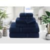 COTTON CRAFT Ultra Soft 6 Piece Towel Set – 2 Oversized Large Bath Towels,2 Hand Towels,2 Washcloths – Absorbent Quick Dry Everyday Luxury Hotel Bathroom Spa Gym Shower Pool Travel -100% Cotton- Black(Night Sky)