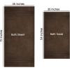 COTTON CRAFT Ultra Soft Bath Sheets – 2 Pack – 35 x 70 – Absorbent Quick Dry Everyday Luxury Hotel Bathroom Spa Gym Shower Beach Pool Travel Dorm -100% Ringspun Cotton – 580 GSM – Easy Care – Burgundy(Chocolate – Bath Sheet)