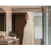 COTTON CRAFT Ultra Soft Bath Sheets – 2 Pack – 35 x 70 – Absorbent Quick Dry Everyday Luxury Hotel Bathroom Spa Gym Shower Beach Pool Travel Dorm -100% Ringspun Cotton – 580 GSM – Easy Care – Burgundy(Ivory – Hooded Towel)