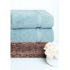 COTTON CRAFT Ultra Soft Bath Sheets – 2 Pack – 35 x 70 – Absorbent Quick Dry Everyday Luxury Hotel Bathroom Spa Gym Shower Beach Pool Travel Dorm -100% Ringspun Cotton – 580 GSM – Easy Care – Burgundy(Light Blue – Bath Sheet)
