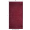 COTTON CRAFT Ultra Soft Bath Sheets – 2 Pack – 35 x 70 – Absorbent Quick Dry Everyday Luxury Hotel Bathroom Spa Gym Shower Beach Pool Travel Dorm -100% Ringspun Cotton – 580 GSM – Easy Care – Burgundy(Burgundy – Bath Sheet)