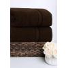 COTTON CRAFT Ultra Soft Bath Sheets – 2 Pack – 35 x 70 – Absorbent Quick Dry Everyday Luxury Hotel Bathroom Spa Gym Shower Beach Pool Travel Dorm -100% Ringspun Cotton – 580 GSM – Easy Care – Burgundy(Chocolate – Bath Sheet)