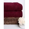 COTTON CRAFT Ultra Soft Bath Sheets – 2 Pack – 35 x 70 – Absorbent Quick Dry Everyday Luxury Hotel Bathroom Spa Gym Shower Beach Pool Travel Dorm -100% Ringspun Cotton – 580 GSM – Easy Care – Burgundy(Burgundy – Bath Sheet)