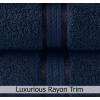 COTTON CRAFT Ultra Soft Washcloths – 12 Pack 100% Cotton Facecloths – Baby Wash Cloth Set – Absorbent Quick Dry Everyday Luxury Bathroom Kitchen Spa Gym Pool Dorm – Plush 580 GSM – 12×12 – Light Blue(Navy Blue)